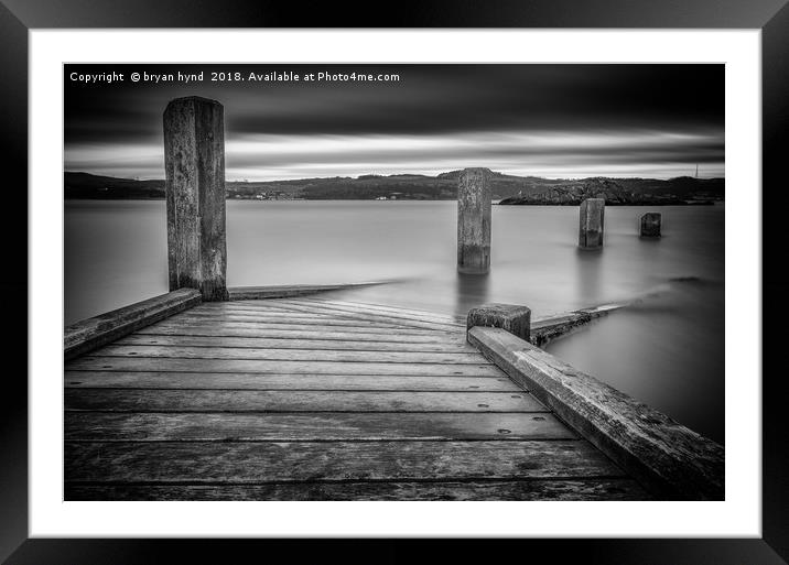 Inchcolm Jetty Framed Mounted Print by bryan hynd