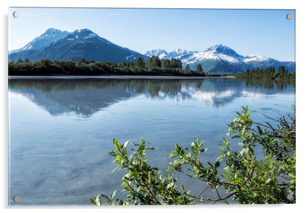 Placer River at the Bend in Turnagain Arm, No. 2 Acrylic by Belinda Greb