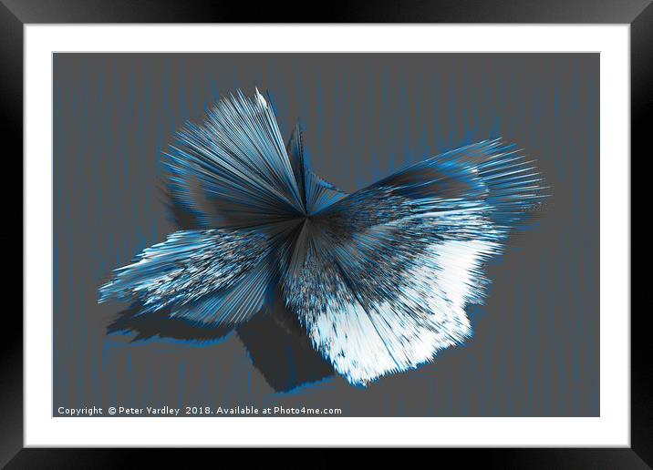 Digital Painting in 3D #3 Framed Mounted Print by Peter Yardley