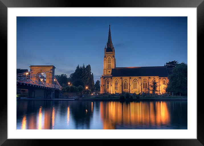 All Saints, Marlow Framed Mounted Print by Martin Williams