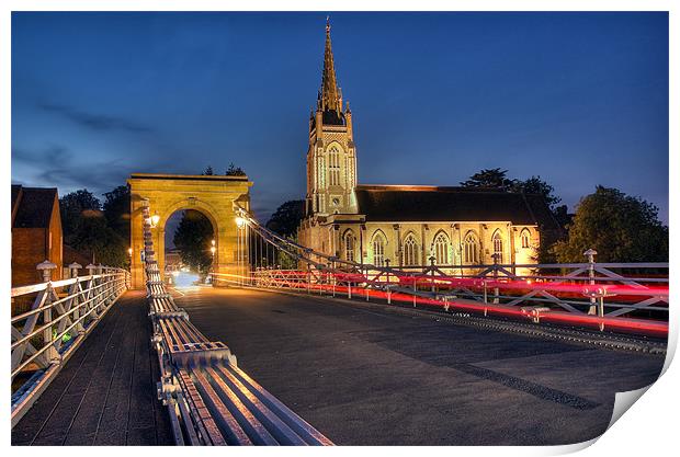 Marlow Bridge Print by Martin Williams