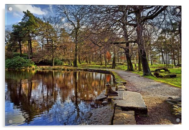 Longshaw Pond                                Acrylic by Darren Galpin