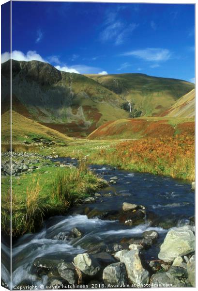Cautley Spout in the Howgills Canvas Print by wayne hutchinson