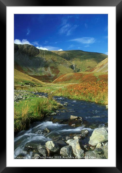 Cautley Spout in the Howgills Framed Mounted Print by wayne hutchinson