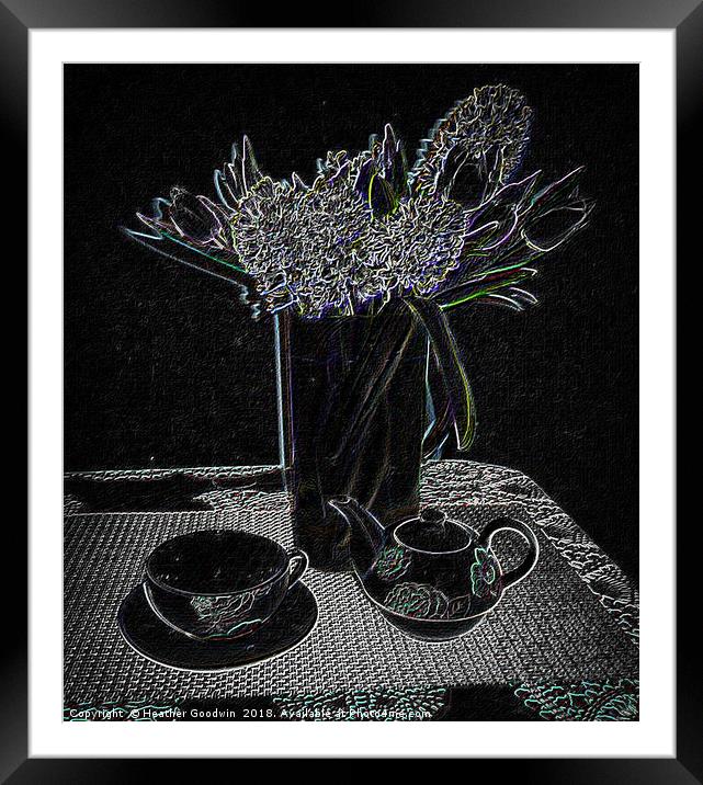 Time for Tea Framed Mounted Print by Heather Goodwin