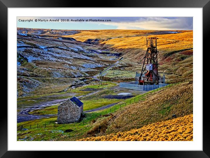 Disused Weardale Lead Mine Yorkshire Framed Mounted Print by Martyn Arnold