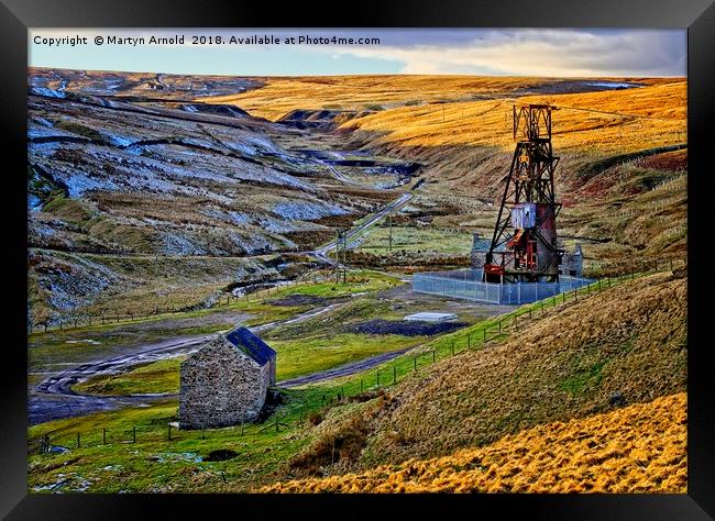 Disused Weardale Lead Mine Yorkshire Framed Print by Martyn Arnold