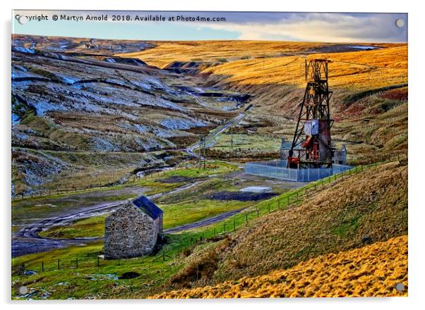 Disused Weardale Lead Mine Yorkshire Acrylic by Martyn Arnold
