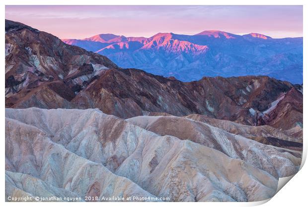 Death Valley Sunrise Print by jonathan nguyen