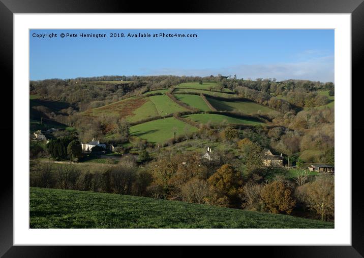 The Dart Valley Framed Mounted Print by Pete Hemington
