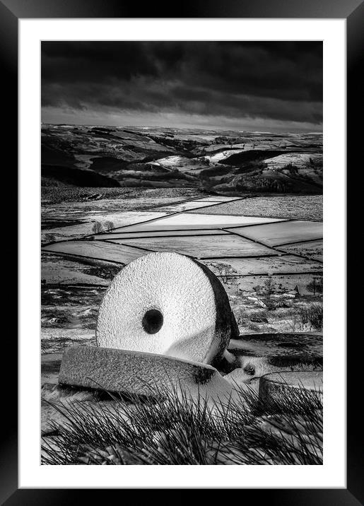 Stanage Edge Millstones #4 Framed Mounted Print by Paul Andrews