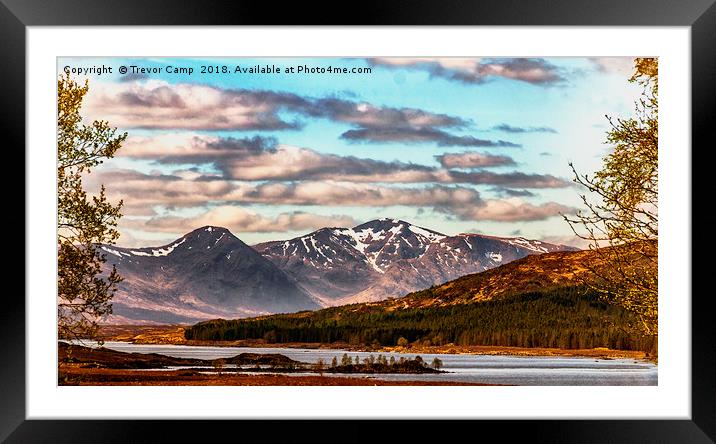 Rannoch to Glencoe Framed Mounted Print by Trevor Camp