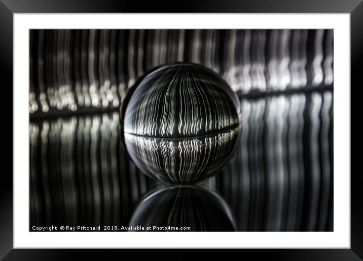 Bubble Rod and Glass Framed Mounted Print by Ray Pritchard