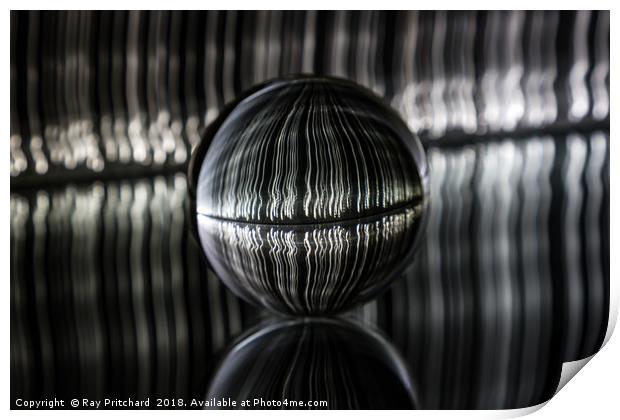 Bubble Rod and Glass Print by Ray Pritchard
