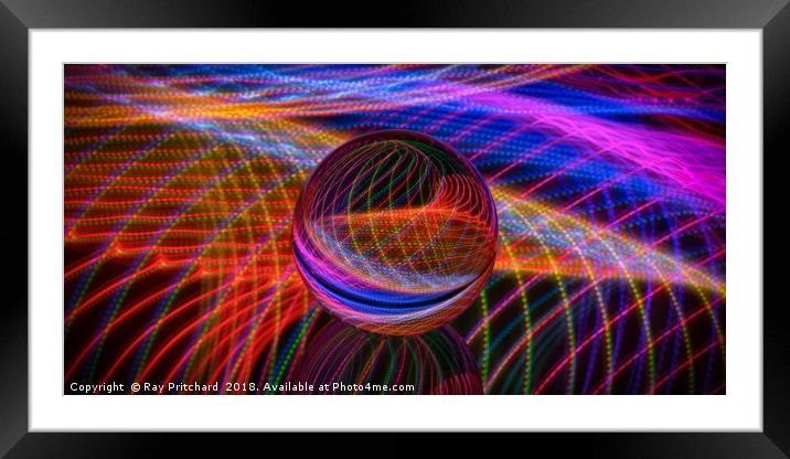 Art with Light Framed Mounted Print by Ray Pritchard