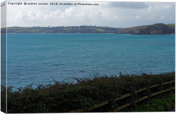 FALMOUTH BAY Canvas Print by andrew saxton