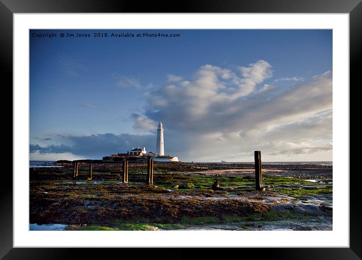 Another daybreak at St Mary's Island. Framed Mounted Print by Jim Jones