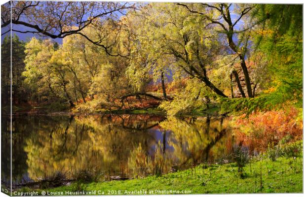 Lanty's Tarn, Lake District, Cumbria Canvas Print by Louise Heusinkveld