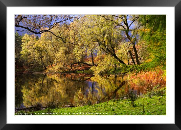 Lanty's Tarn, Lake District, Cumbria Framed Mounted Print by Louise Heusinkveld