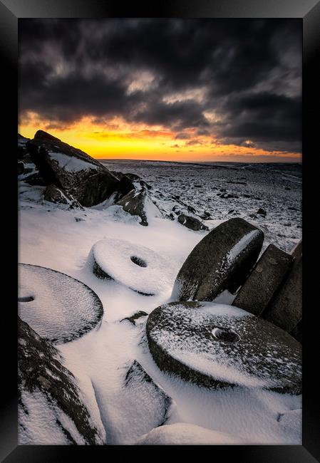 Millstone Sunrise Framed Print by Paul Andrews