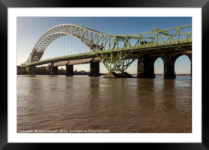 Silver Jubilee Bridge Framed Mounted Print by Steven Purcell