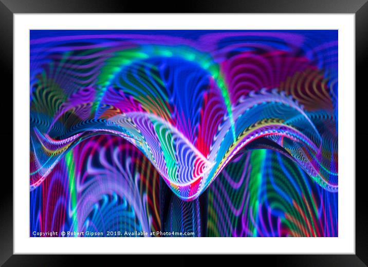 Waves of colour Framed Mounted Print by Robert Gipson