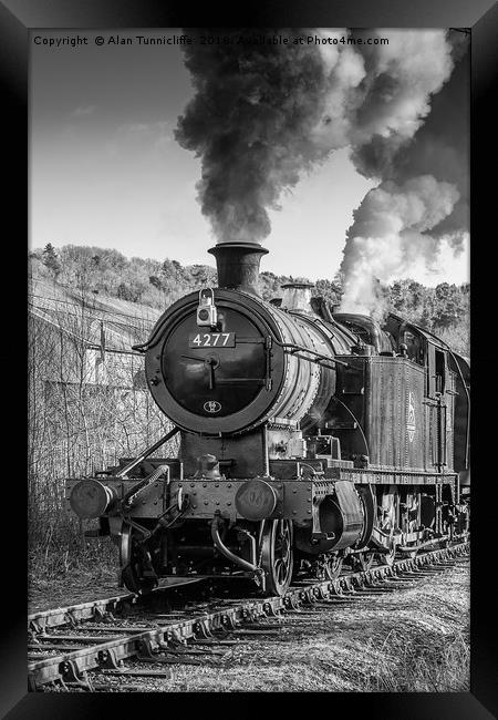 Steam train Framed Print by Alan Tunnicliffe