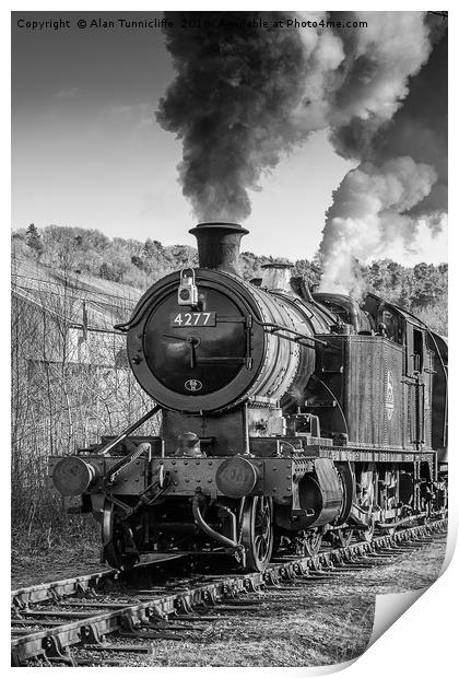 Steam train Print by Alan Tunnicliffe