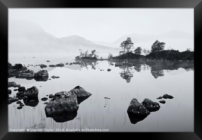 Lochan na h-Achlaise Framed Print by Stephen Taylor