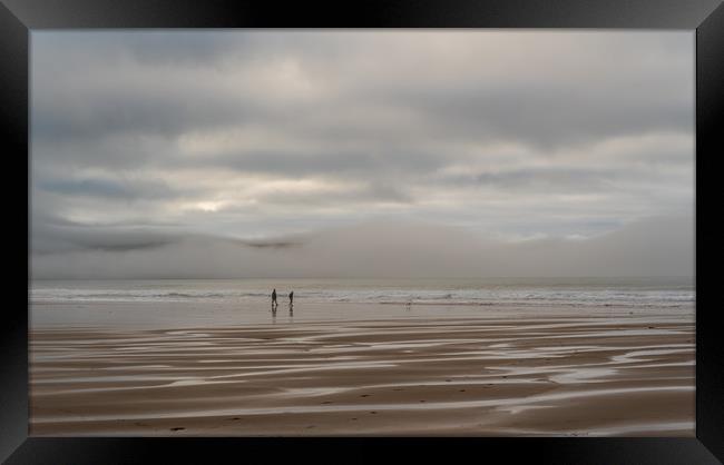 Woolacombe Winter Framed Print by Bob Small