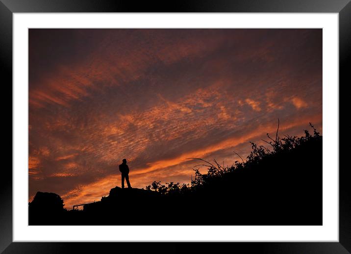 Thoughtful Sunrise Framed Mounted Print by Steve Purnell