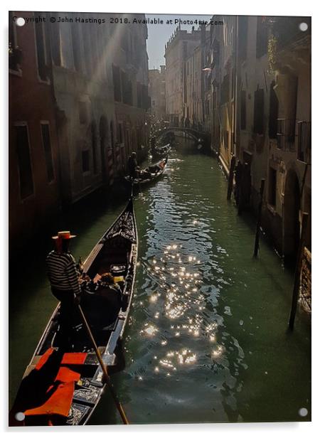 Illuminating Venice Acrylic by John Hastings