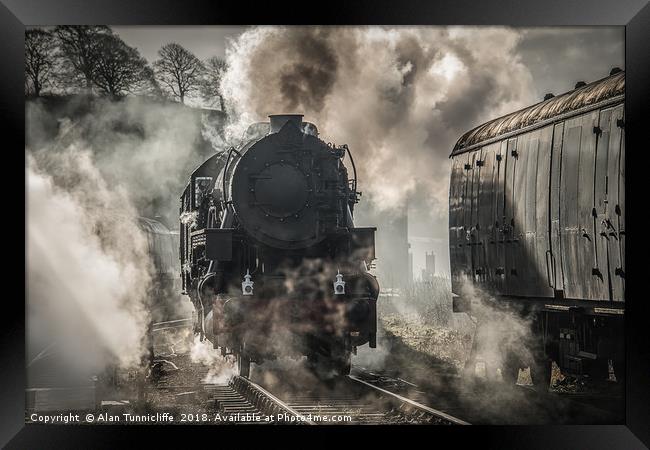 Steam locomotive Framed Print by Alan Tunnicliffe