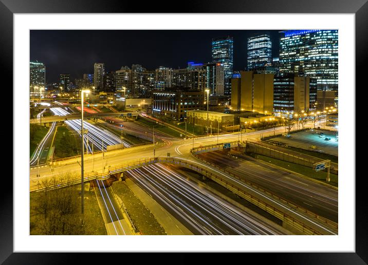 City Lights Framed Mounted Print by Bob Small