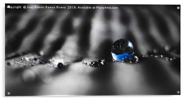 Blue crystal ball Acrylic by Juan Ramón Ramos Rivero