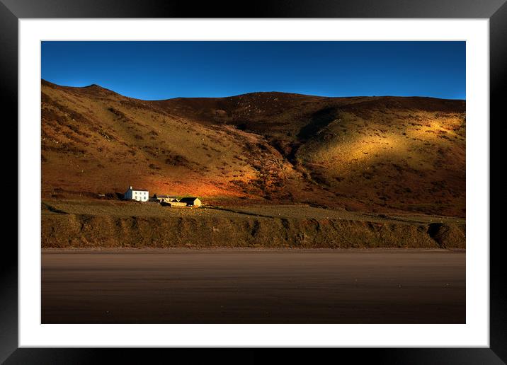The Old Rectory at Rhossili Framed Mounted Print by Leighton Collins