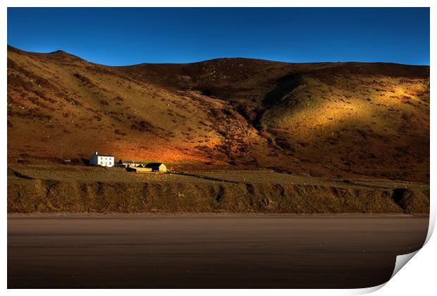 The Old Rectory at Rhossili Print by Leighton Collins