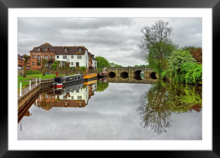 River Avon at Tewkesbury                           Framed Mounted Print by Darren Galpin