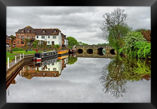 River Avon at Tewkesbury                           Framed Print by Darren Galpin