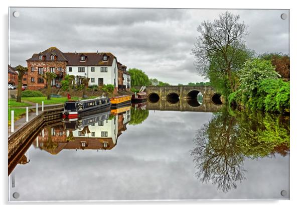 River Avon at Tewkesbury                           Acrylic by Darren Galpin