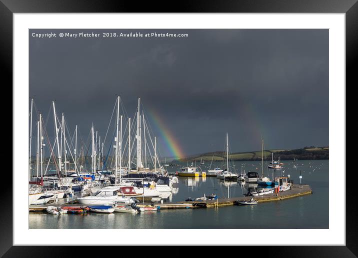 Mylor Yacht Harbour Framed Mounted Print by Mary Fletcher