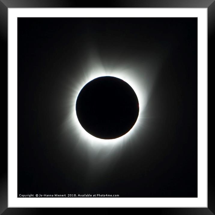 Solar Eclipse 2017 Framed Mounted Print by Jo-Hanna Wienert