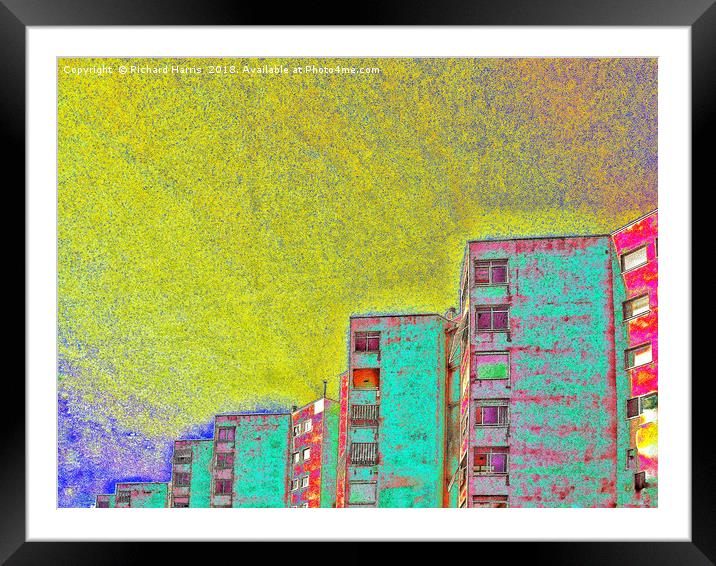 Apartment Blocks of Alicante Framed Mounted Print by Richard Harris