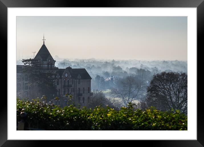 Misty Morning In Richmond Framed Mounted Print by LensLight Traveler