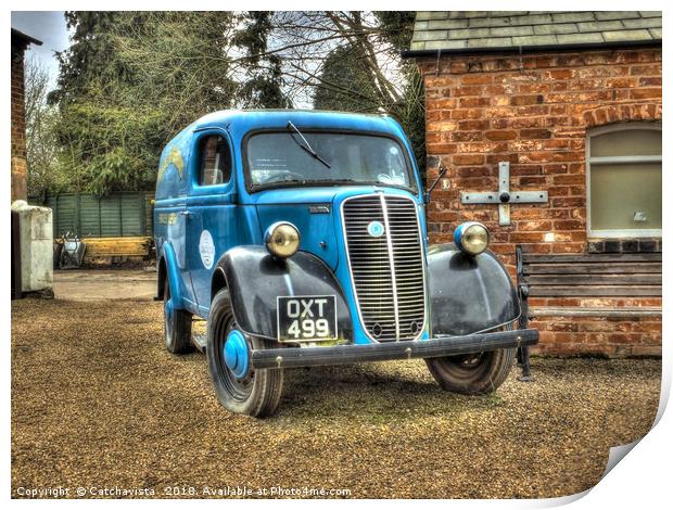 Fordson Van Print by Catchavista 