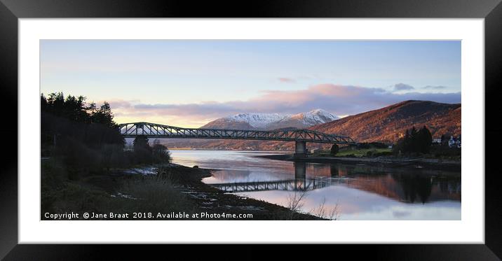 Argyll Bridge Crossing Lochs Framed Mounted Print by Jane Braat
