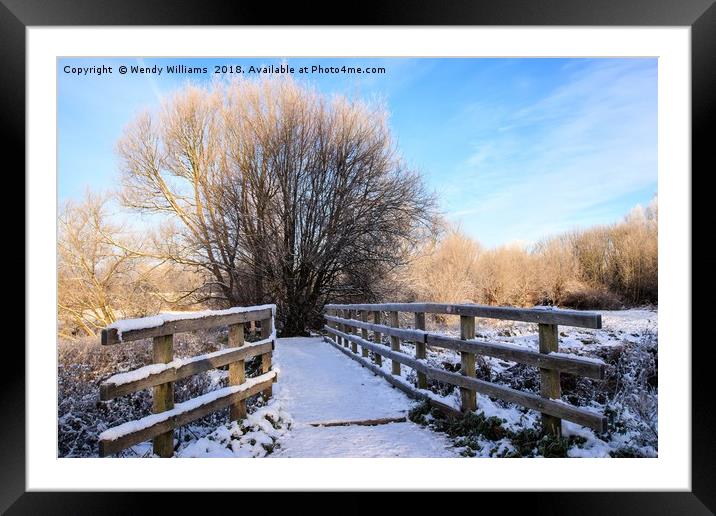 Snowy Nantwich Framed Mounted Print by Wendy Williams CPAGB