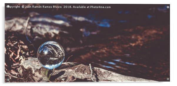 Crystal ball on the stone Acrylic by Juan Ramón Ramos Rivero