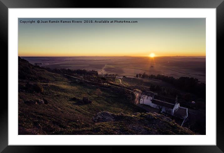 Sunrise from the Carmona viewpoint Framed Mounted Print by Juan Ramón Ramos Rivero