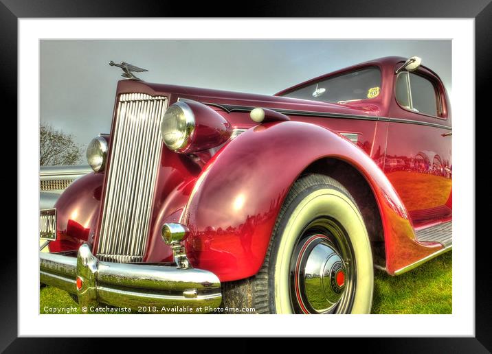 Packard Type 138 Vintage Car Framed Mounted Print by Catchavista 
